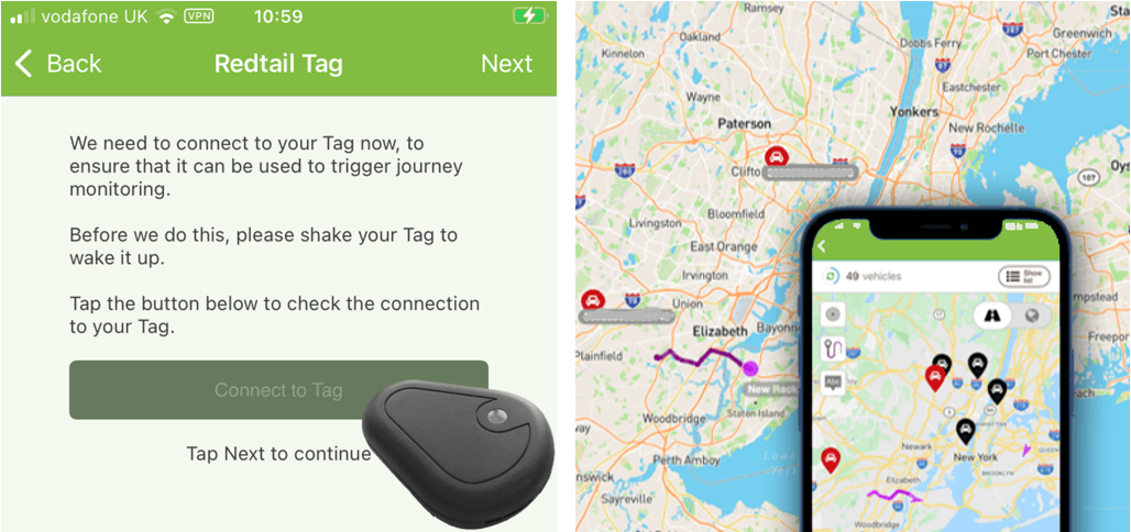 App and Tag low mileage UBI solution